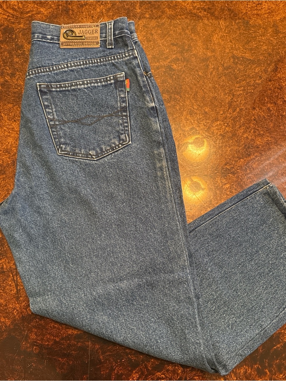 Jagger Men's Straight-Leg Denim Jeans in Medium Blue